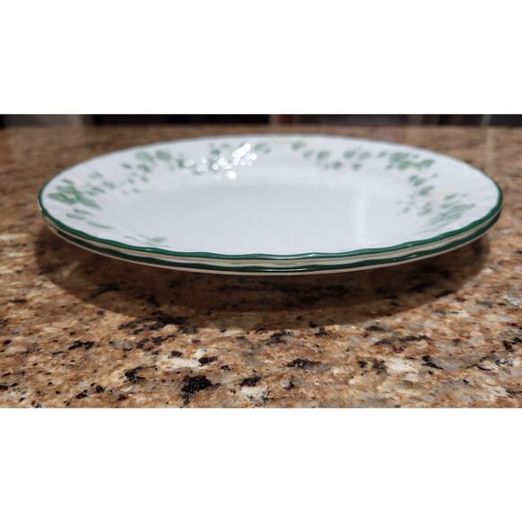 Set of 2: Vintage Corelle Callaway Ivy Swirl Dinner Plates 10 1/4" - Picture 7 of 11